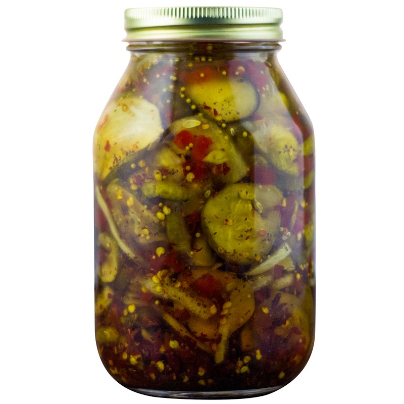 Amish Wedding Foods Bread & Butter Pickles, TWO 32 oz.