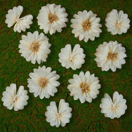 Paper Flowers, Tissue Paper Flowers White, Butterfly Wall Decor, Butterfly Decorations, for Wedding, Baby Shower, Bachelorette Bridal Shower, Dorm Room Decorations 12PCS