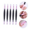 Mikinona 5pcs Double-headed Nail Art Grinding Polisher Pen Cuticle Remover
