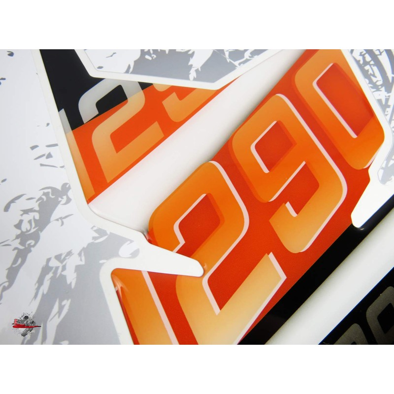 BIKE-label Tank Pad Orange Stripes Tank Protection Compatible with KTM