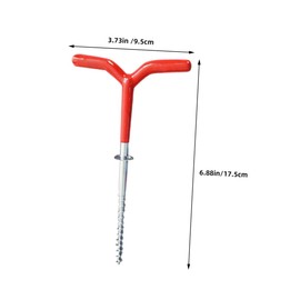 Totority 4Pcs Spiral Camping Stake Durable Ground Nails for Tents Awnings Winter Fishing Lightweight Sturdy Design for Easy Outdoor Use