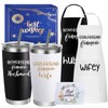 Husband and Wife Travel Tumbler Apron Set Wedding Gifts for