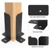 4 PCS Adjustable Fence Post Brackets Post Support, Fit Wood