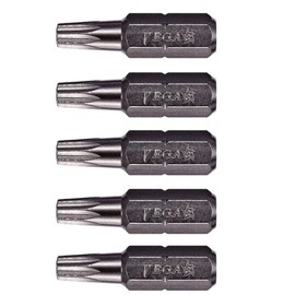 VEGA Double Square #3 Insert Bits. Professional Grade 1/4" Hex Shank #3 Double Square 1" Insert Bits. 125DS03A-5 (Pack of 5)