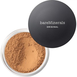 bareMinerals bareMinerals Original Loose Powder Foundation SPF 15, Lightweight Mineral Loose Powder Foundation Makeup, Buildable Coverage, Talc Free, Vegan (Warm Tan 22)