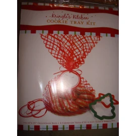 NATNUCET DIS KRINGLES KITCHEN COOKIE TRAY KIT 4 CARDBOARD TRAYS PER PACKAGE