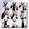 FNA FASHIONS Black Shiny Satin Neck Tie – Classic Solid