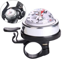 Calayu Bicycle Bell Bicycle Compass Bicycle Handlebar Ring Bell with Compass Bicycle Accessories Handlebar Diameter 2.0 cm 2.5 cm