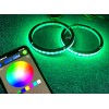 JHB Pair 8" Bluetooth Remote RGB LED Rings Lights for