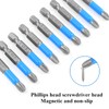 Biaungdo 10Pcs Magnetic Hex Anti Slip Phillips Screw Head Screwdriver