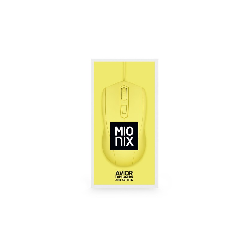 Mionix Avior French Fries Ambidextrous Optical Gaming Mouse (Yellow)