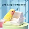 BRYHZKCM Small Bird Slot Feeder No Mess Cage Hanging Feeder