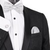 Alizeal Mens Gradient Paisley Bow Tie Pre Tied Pocket Square