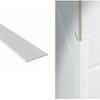 White UPVC Plastic Flexi Flexible Angle Trim 25mm x 25mm