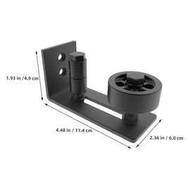 NOLITOY 1 Set Sliding Barn Door Hardware with Adjustable Metal Stopper Door Stopper Versatile Floor Guide for Agricultural and Industrial Use