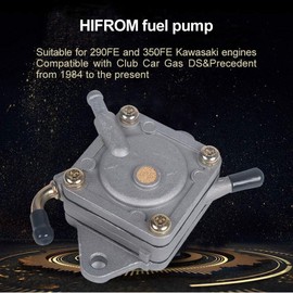 HIFROM Replacement Club Car Fuel Pump Cart Fuel Filter Spark Plug with 2-Feet Fuel Line Replacement for Gas Golf DS Precedent from 1984 to Present 290FE 350FE Kawasaki Engine 1014523