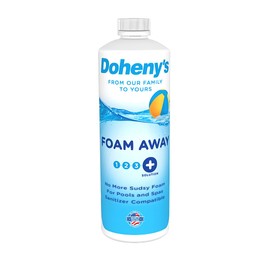 Doheny's Pool Foam Away | 100% Professional Grade De-Foamer | Eliminates Foam & Prevents Bubbles | Fast Acting | Safe for All Pool Types | Proudly Made in USA | Size: 1 QT Bottle