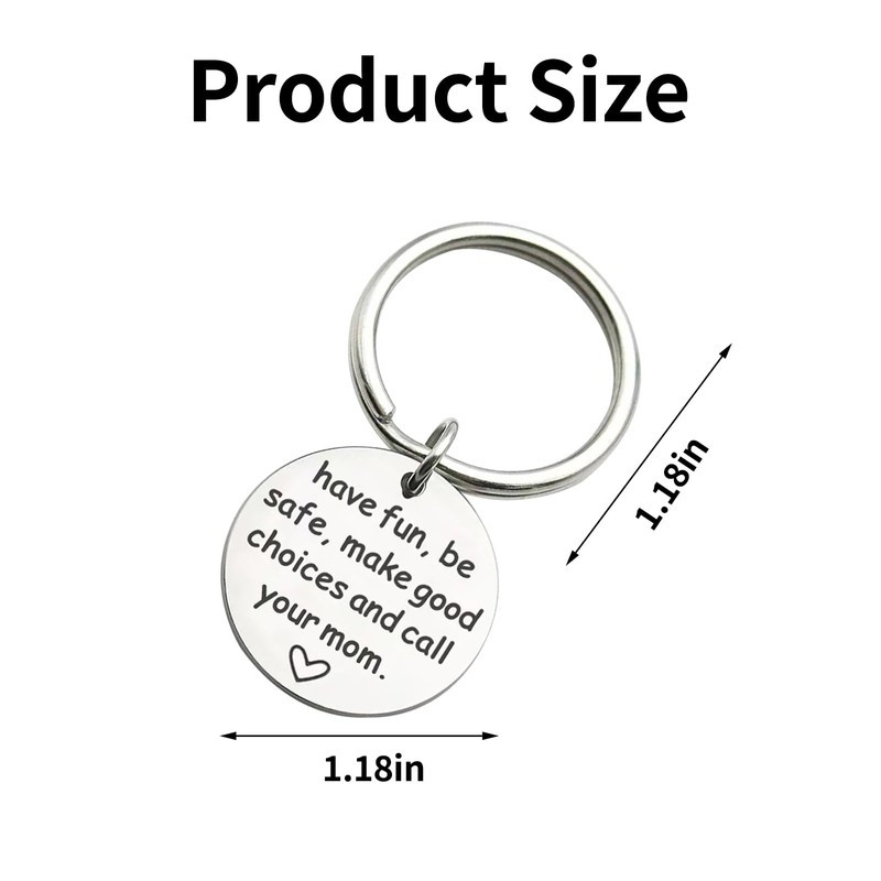 YKEBVPW New Driver Keychain for Graduation Have Fun Be Safe