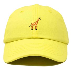 DALIX Giraffe Baseball Cap Soft Cotton Dad Hat Custom Embroidered in Yellow