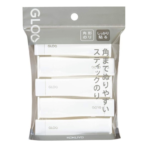 Kokuyo Square Stick Glue (Gloo) S-Size 5 Sticks (Strength)