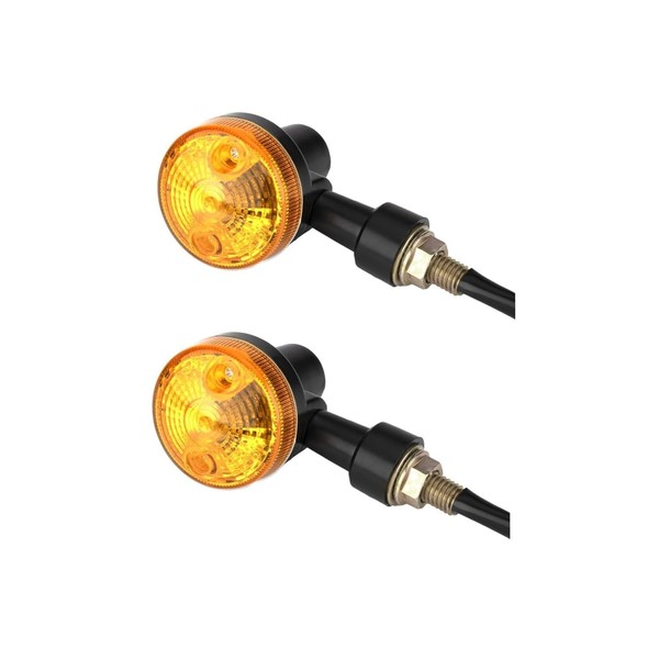 RoaRion Mini Turn Signals Bike Turn Signals Round Universal Off-Road