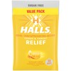 HALLS Relief Honey Lemon Sugar Free Cough Drops, Value Pack,