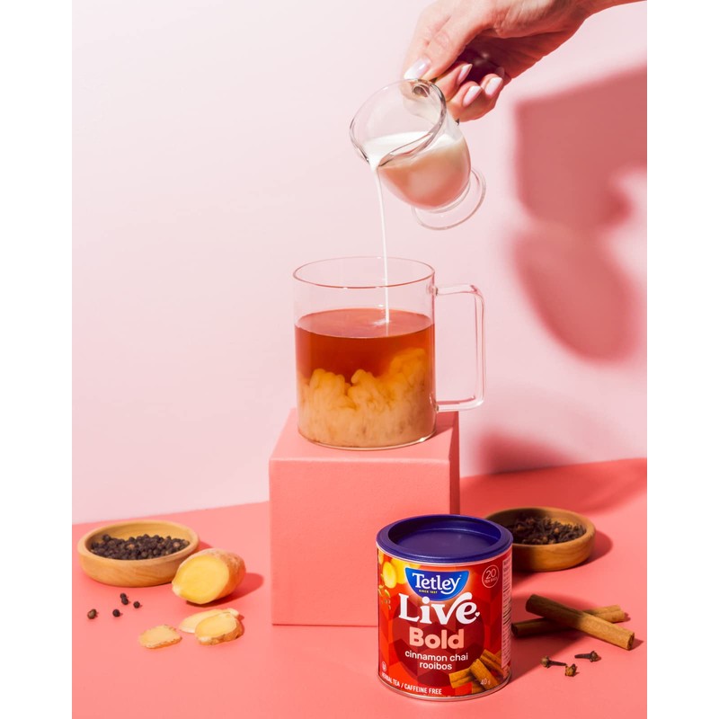 Tetley Live Bold Rooibos Chai Tea - 20 Tea Bags,