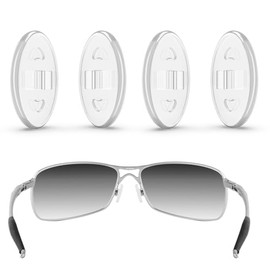 ToughAsNails 2 Pairs Clear Replacement Nose Pad Pieces for Oakley Square Wire/Square Whisker/Whisker/New Whisker Sunglasses