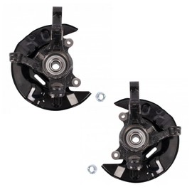 TRQ Front Wheel Bearing & Hub Assembly w/Knuckle Pair for Toyota Matrix AWD