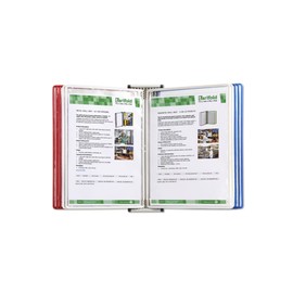 DJOIS by Tarifold - Wall Mount Reference System - Durable Steel Wire Frames - Letter-Size -10 Double-Sided Display Pockets - 20 Sheet Capacity - Adjustable Tabs - Made in France - National Flag: USA