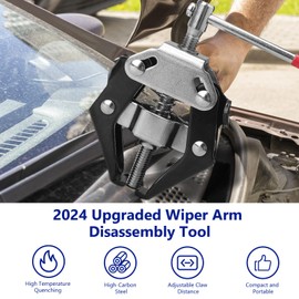 Orchideeknc Windscreen Wiper Puller, Wiper Arm for Car, Pack of 2, Improved Wiper Arm Puller, Adjustable Maximum Opening 30 mm