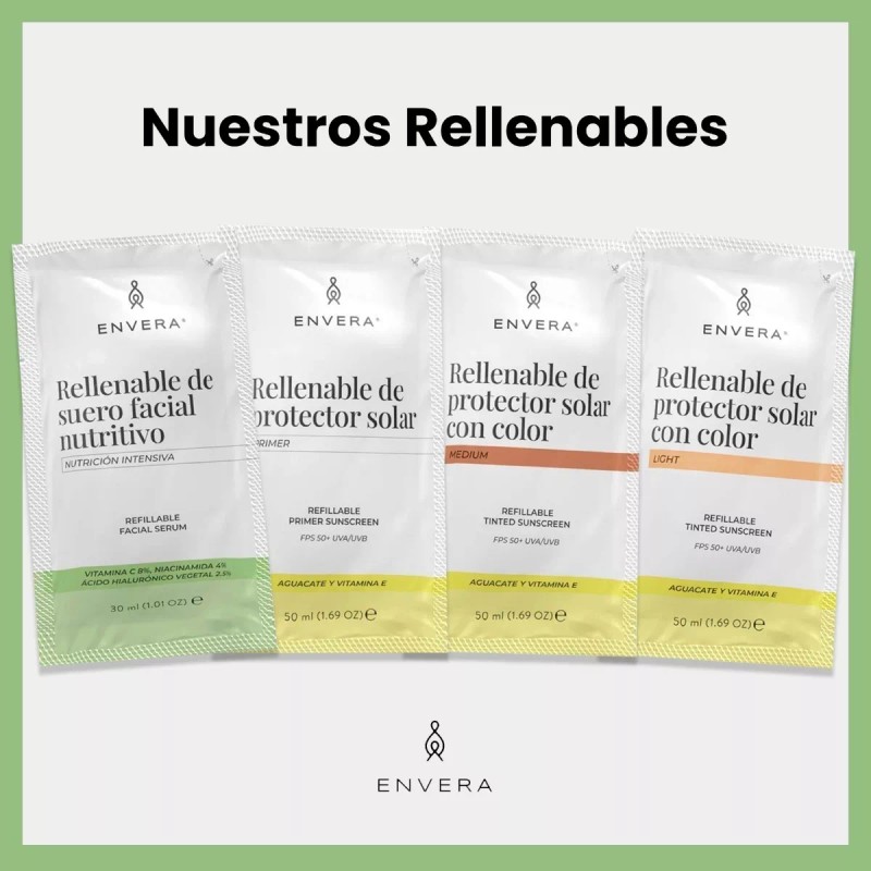 Envera Rellenable Protector Solar Facial Primer Sin Color