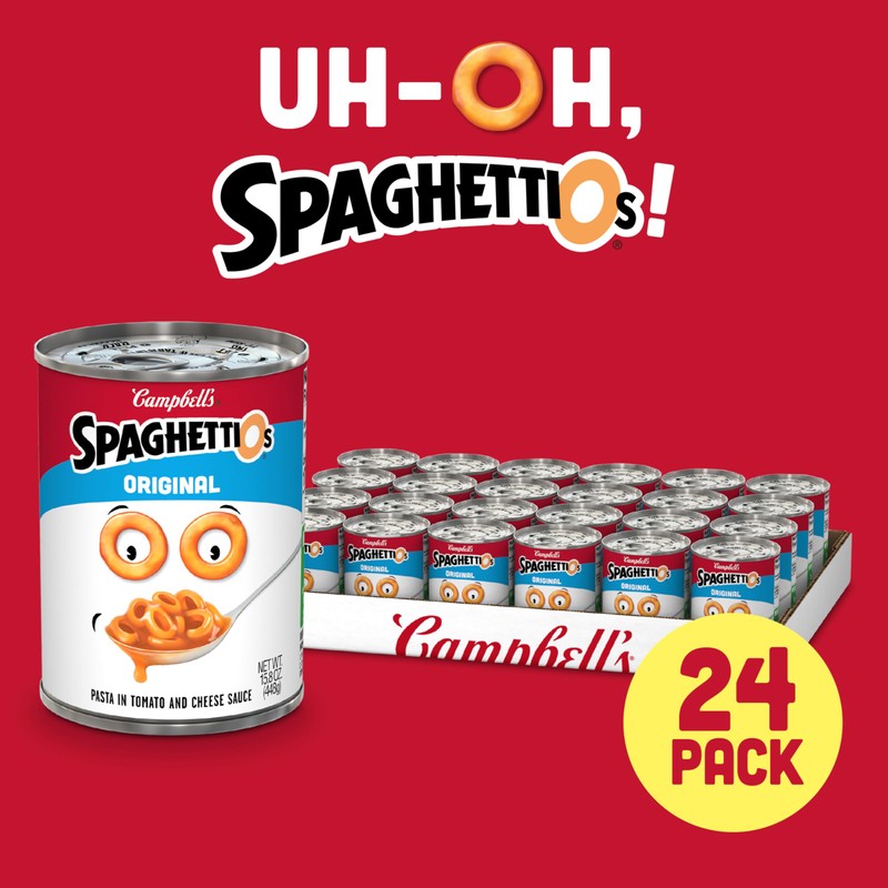 SpaghettiOs Original Canned Pasta, 15.8 oz Can (Pack of 24)