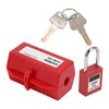 Plug Lock Box with Padlock 100?220V Electrical Plug Lockout Device