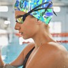 2Pcs Fabric Swim Cap Flower Swim Cap Women Adult Nylon