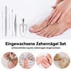 112 Stück Eingewachsene Zehennägel Werkzeug, Das multifunktional Eingewachsene Zehennägel Set,