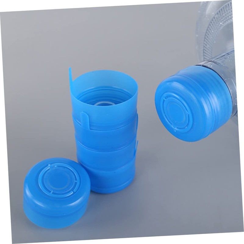 TEHAUX 35Pcs Splash Water Jug Sealing Caps Blue Spill Covers