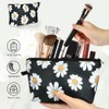 Aucuu Canvas Cosmetic Bag, Small Cosmetic Bag, Travel Cosmetic Bag,