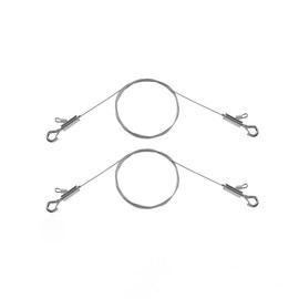 Stalishare Picture Hanging Wire with Small Hooks, 2-Pack 1m (3.3ft) Adjustable Stainless Steel Picture Wire Kit for Hanging Art, Frame, Mirror & Decorations, Supports up to 50lbs