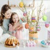 Easter Eggs 24 Pieces, White, 6 cm, Decorative Plastic Eggs