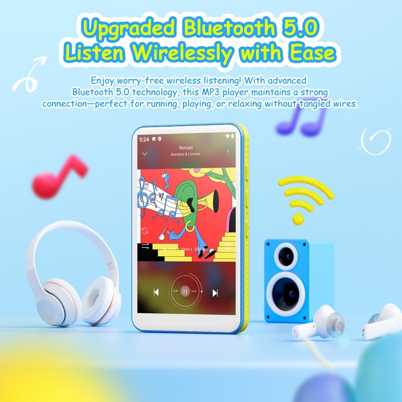 128GB MP3 Player with Bluetooth and WiFi, 4.0 Inch Touchscreen