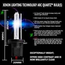 VIGORTHERIVE 55W HID Xenon H7 Headlight Kit Auto Car Xenon Bulb 8000K Electronic Digital Slim Ballasts