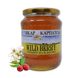 Carpathian Raw Honey Wild Berry | 100% Pure, Unfiltered, Unpasteurized, Ethically Sourced | Glass Jar, 908g