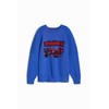 Desigual Boys' Flat Knit Pullover Long Sleeve Sweatshirt, blue