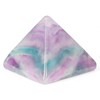 Hxswkk Rainbow Fluorite Crystal Pyramid Energy Generator, Quartz Crystals Tower