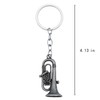 Elechobby Mini Saxophone Keychain 3 Color Metal Key Ring Musical