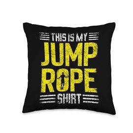 Rope Jumping Hobby Ropes Jump Rope Skipper Rope Skipping Throw Pillow