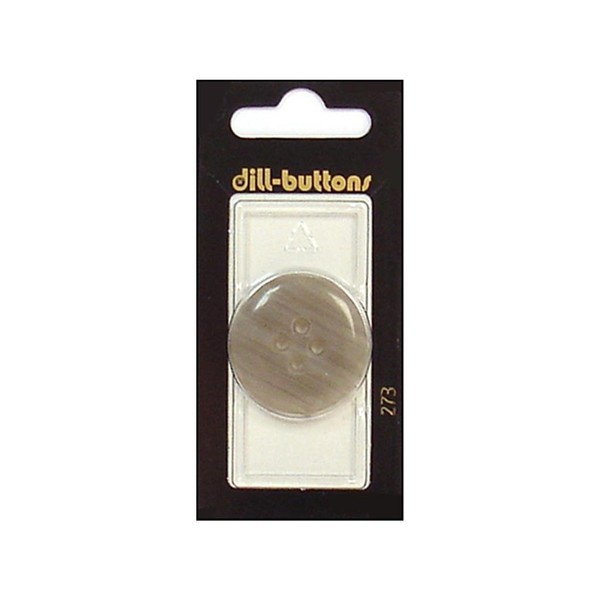 Dill Buttons 30mm 1pc 4 Hole Grey