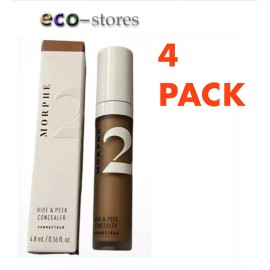Morphe 2 Hide & Peek Concealer Coffee NIB - 0.16 oz - 4 Pack