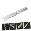 Ipetboom Handheld Folding Comb Men's Oil Hair Comb Stainless Steel